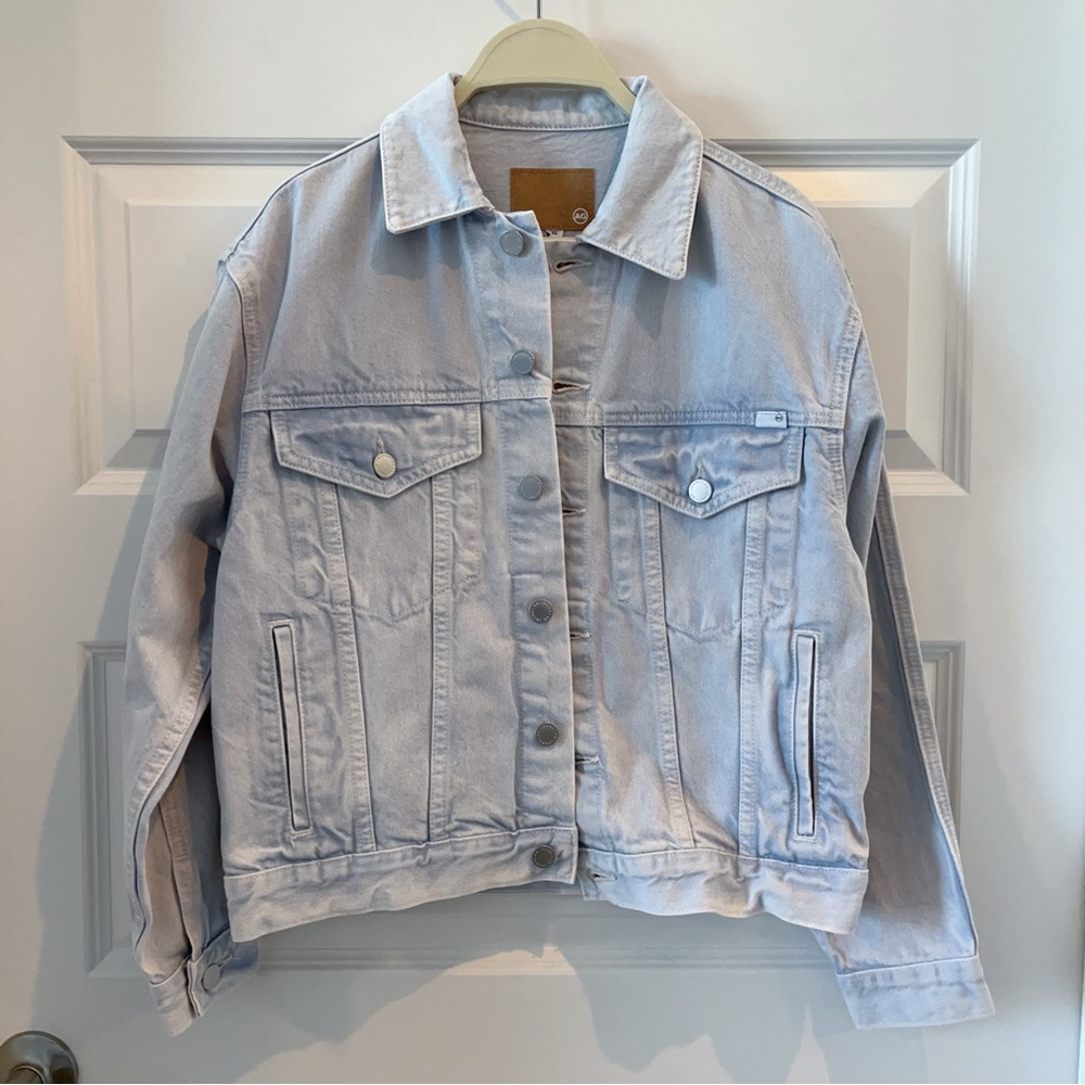 AG Icy Lavender Denim Jacket
